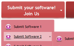 Flat Glossy Tools Menu Pink