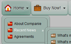 Menu Builder Glow Green Sample