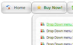Light Glossy Site Navigation White Green