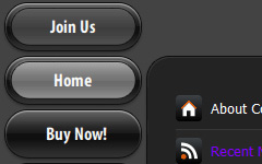 Horizontal Menu Code PalmPre Grey